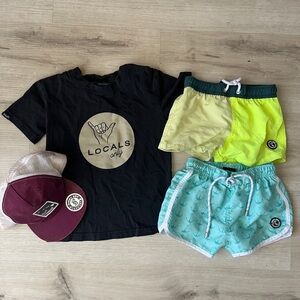 Binky bro bundle - hat, 2 swimsuits, tshirt